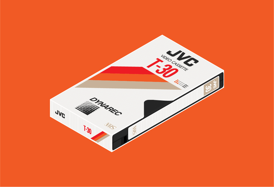 JVC VHS Isometric Illustration