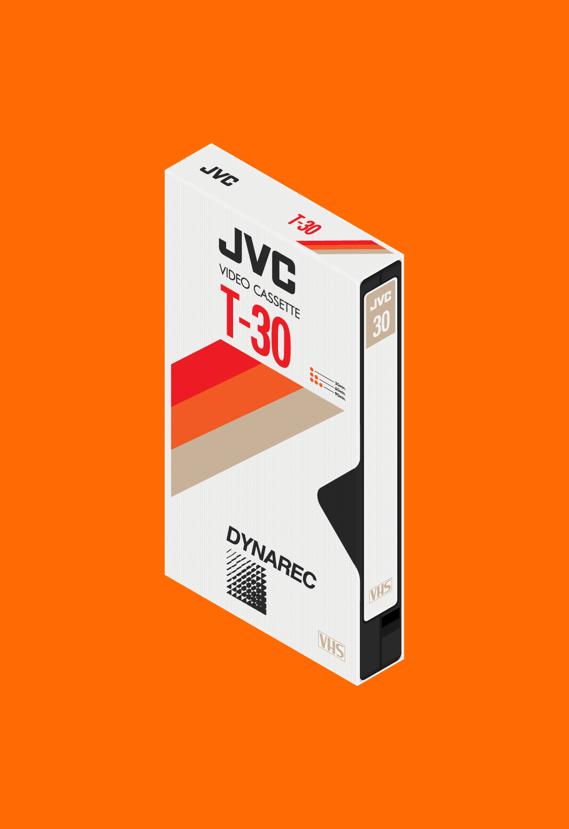 JVC VHS Isometric Illustration